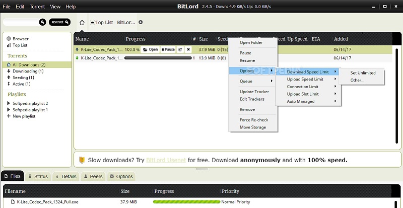 Bitlord client for Mac summary – uTorrent alternative.