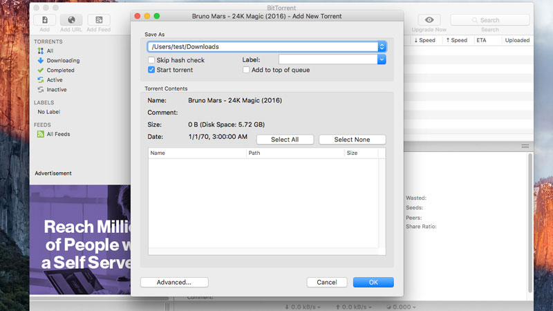 Below you'll find pros&cons of qBittorrent torrent program for Macs.