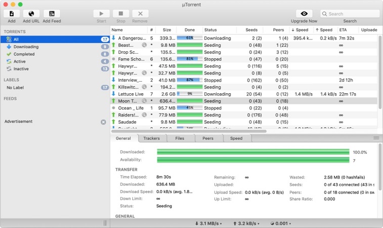 uTorrent Classic client is a 32-bit application, so it does not work on the latest macOS Monterey.